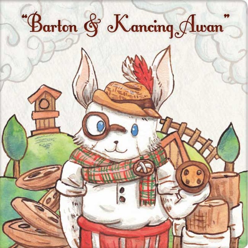 Cover Buku Board Book: Barton dan Kancing Awan