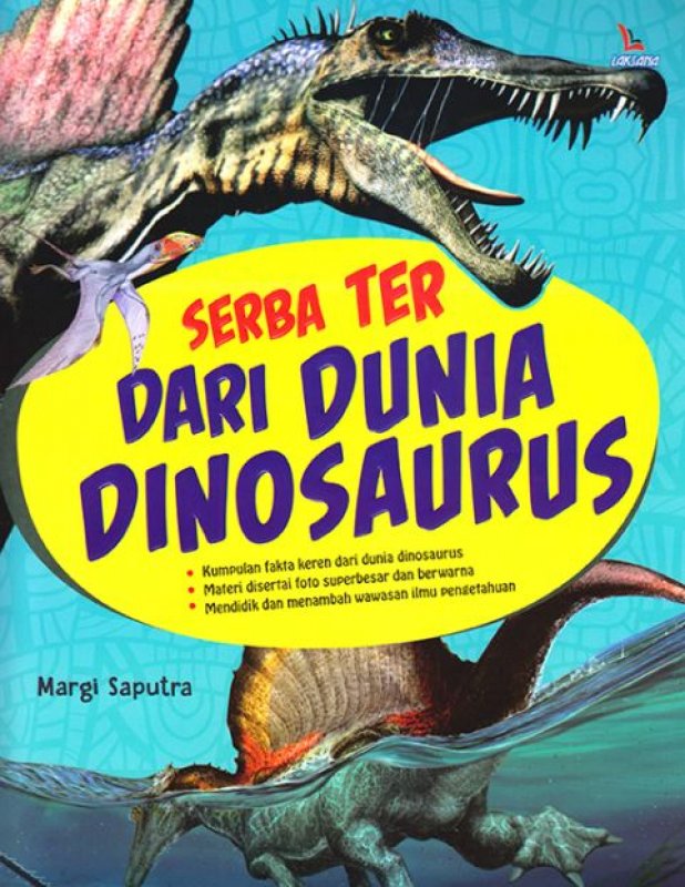 Cover Buku Serba Ter Dari Dunia Dinosaurus
