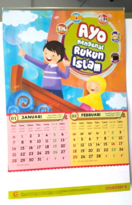 Cover Buku Kalender Anak 2018
