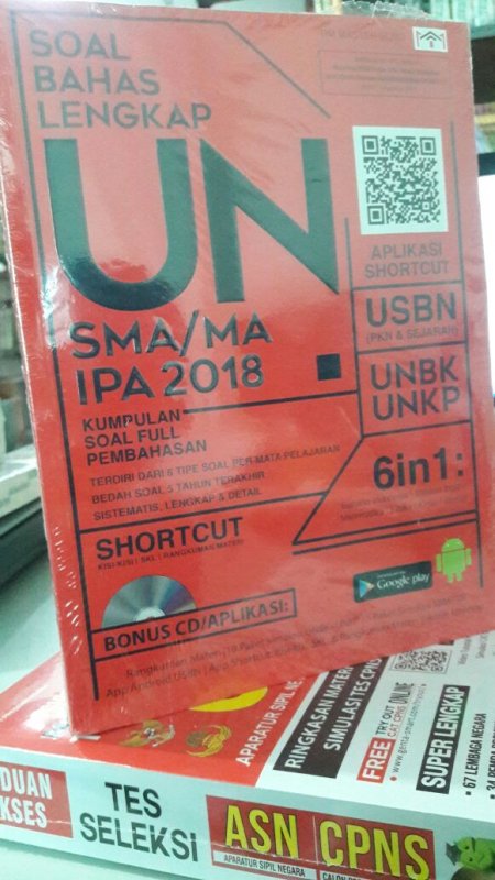 Cover Buku SOAL BAHAS LENGKAP UN SMA/MA IPA 2018