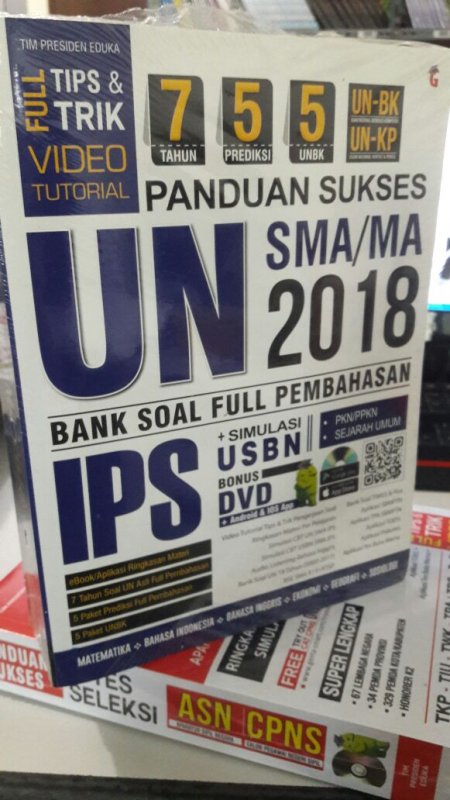 Cover Buku PANDUAN SUKSES UN IPS SMA/MA 2018