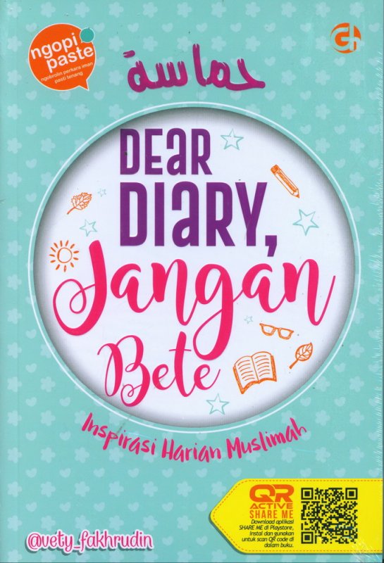 Cover Buku Dear Diary, Jangan Bete - Inspirasi Harian Muslimah