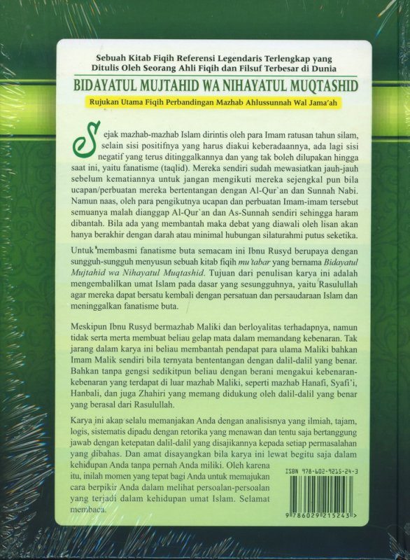 Cover Belakang Buku BIDAYATUL MUJTAHID WA NIHAYATUL MUQTASHID BUKU 2