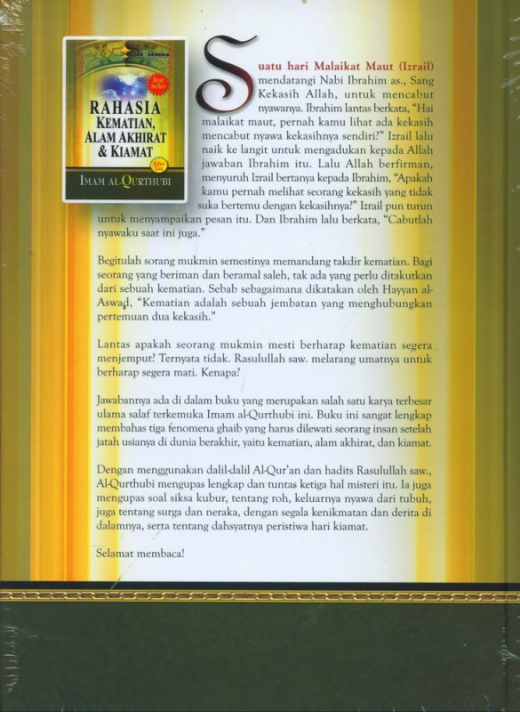 Cover Belakang Buku Rahasia Kematian, Alam Akhirat & Kiamat [Edisi Lux]