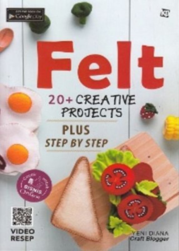 Cover Buku FELT : 20+ CREATIVE PROJECTS (Promo Best Book)