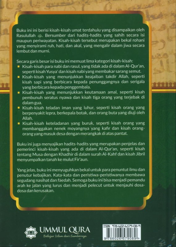 Cover Belakang Buku Kisah-Kisah Nubuat Dari Nabi (Bonus DVD)