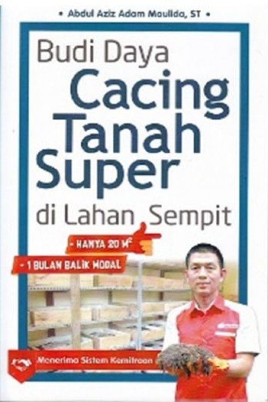 Cover Buku Budi Daya Cacing Tanah Super di Lahan Sempit