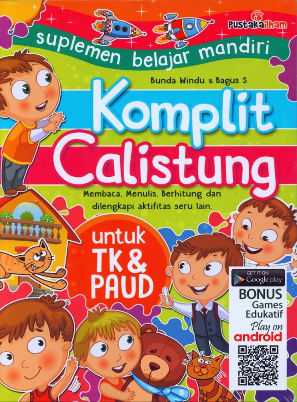 Cover Buku Komplit Calistung Untuk TK & PAUD