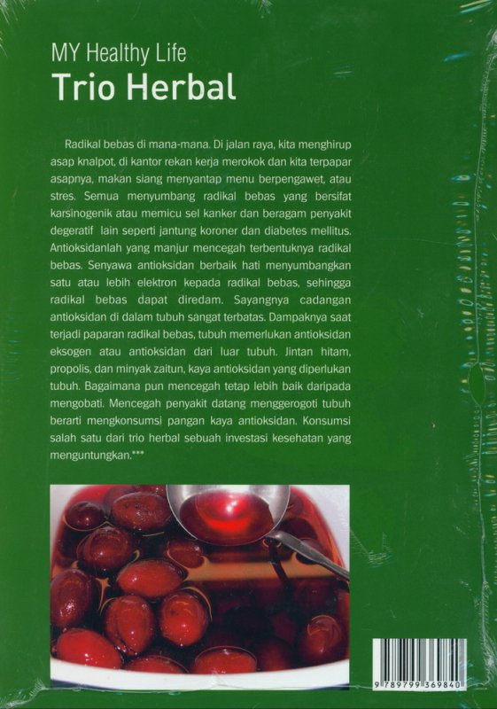 Cover Belakang Buku My Healthy Life: Trio Herbal