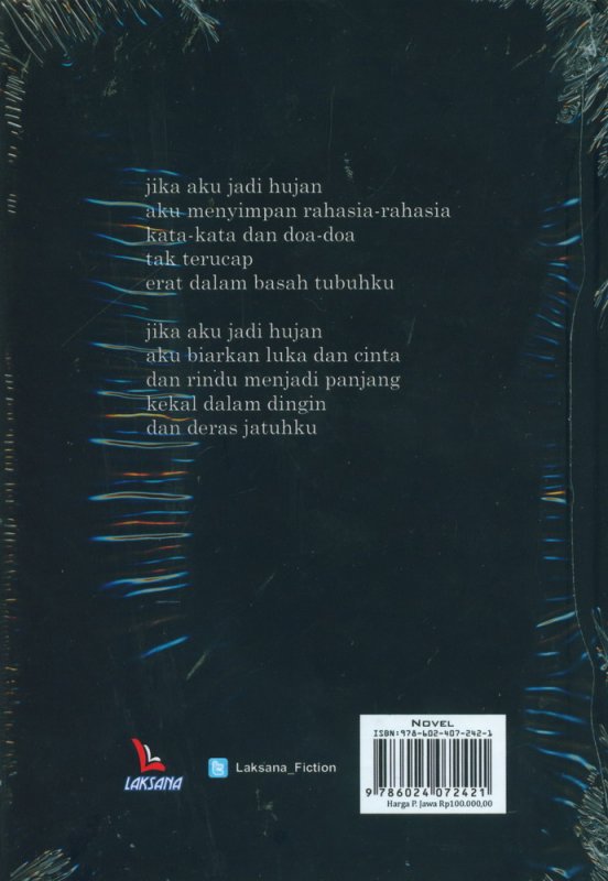 Cover Belakang Buku Untuk Seorang Perempuan yang Memintaku Menjadi Hujan