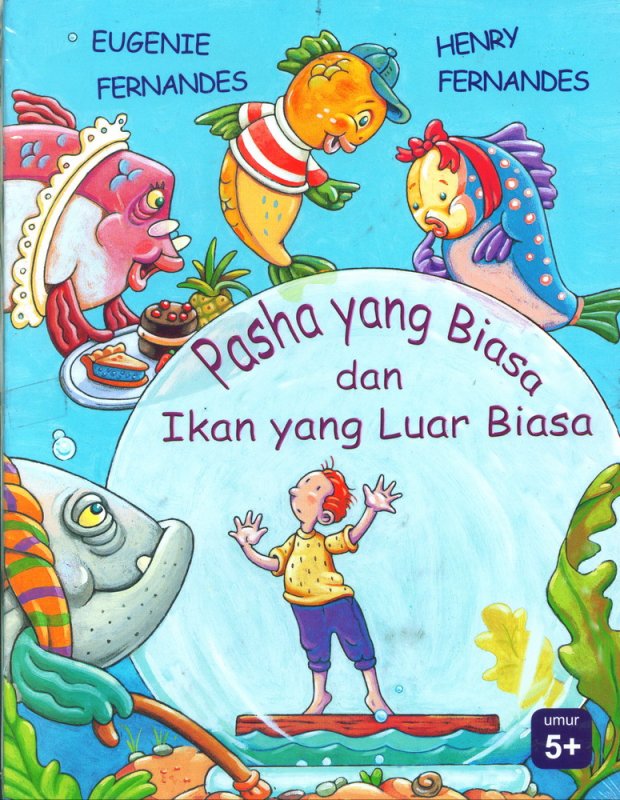 Cover Buku Pasha yang Biasa dan Ikan yang Luar Biasa
