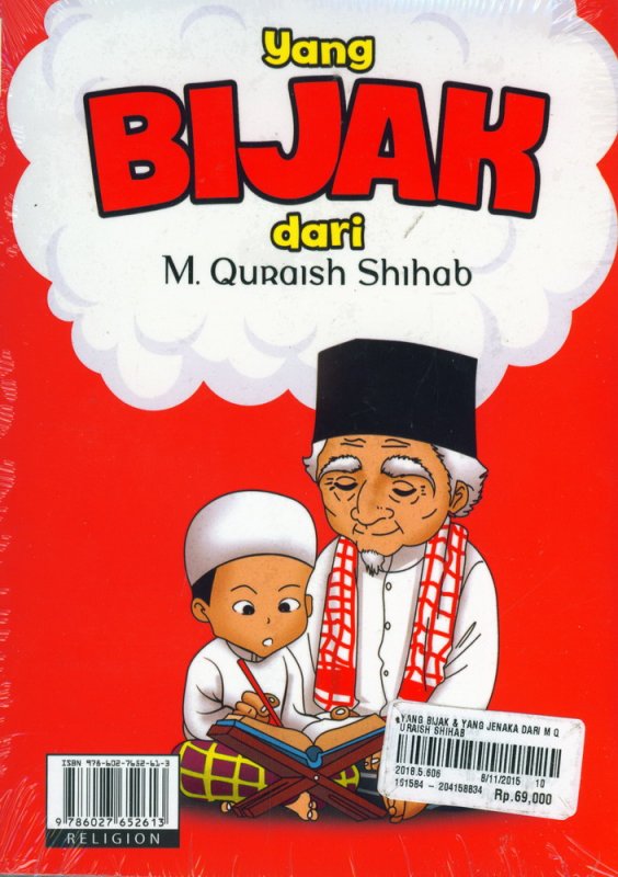 Cover Belakang Buku Yang Jenaka dan Yang Bijak dari M. Quraish Shihab 1