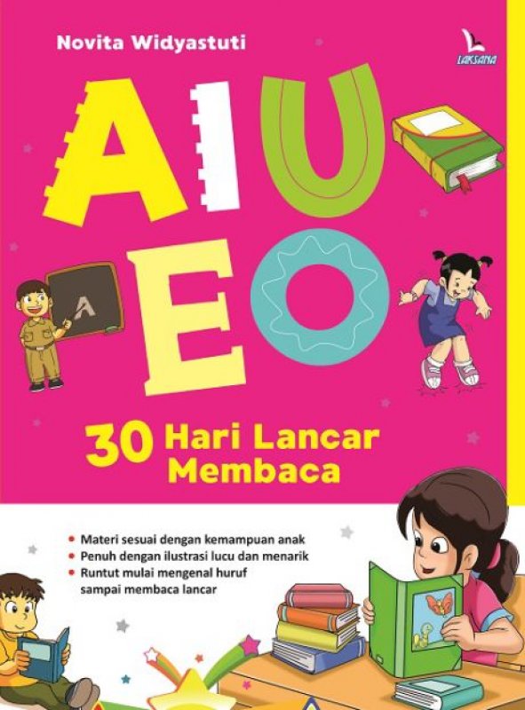 Cover Buku AIUEO 30 HARI LANCAR MEMBACA