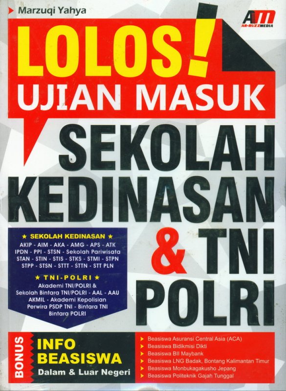 Cover Buku Lolos Ujian Masuk Sekolah Kedinasan & TNI POLRI