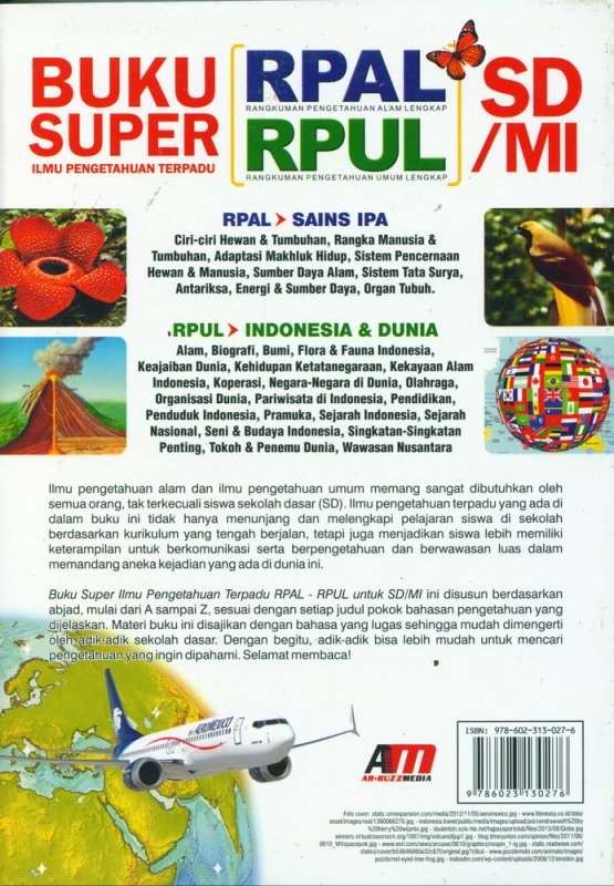 Cover Belakang Buku Buku Super Ilmu Pengetahuan Terpadu RPAL-RPUL SD/MI