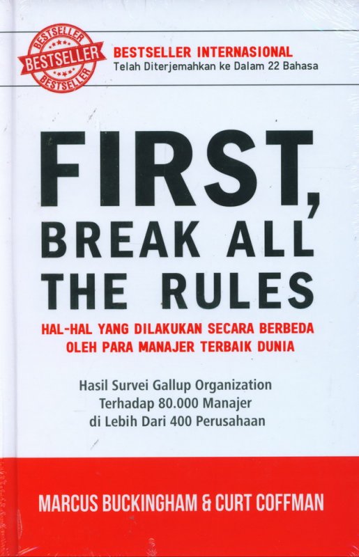 Cover Buku First, Break All The Rules (Hard Cover)