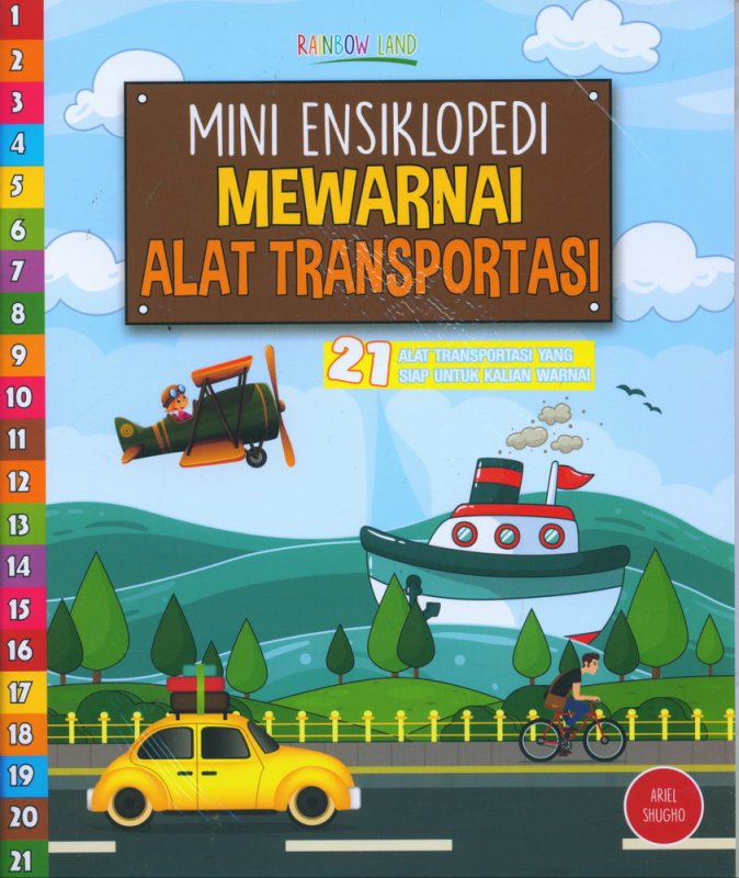 Cover Buku Mini Ensiklopedi Mewarnai Alat Transportasi 