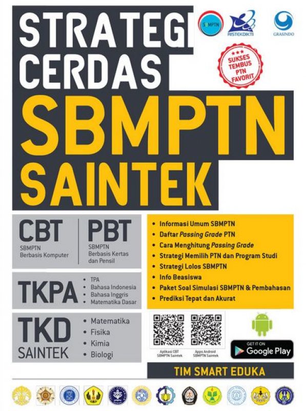 Cover Buku Strategi Cerdas SBMPTN Saintek