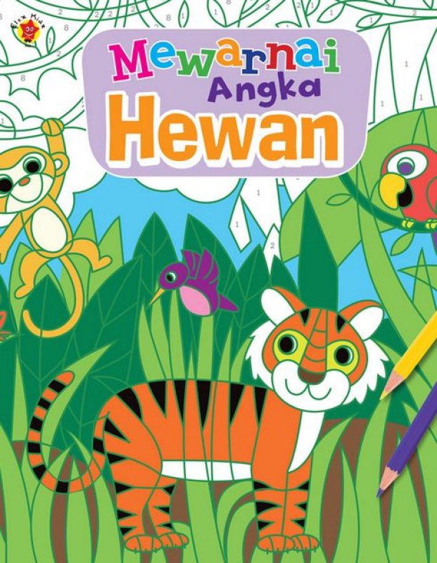 Cover Buku Mewarnai Angka: Hewan
