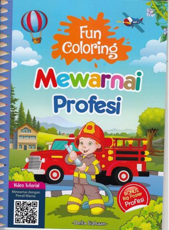 Cover Buku FUN COLORING : MEWARNAI PROFESI