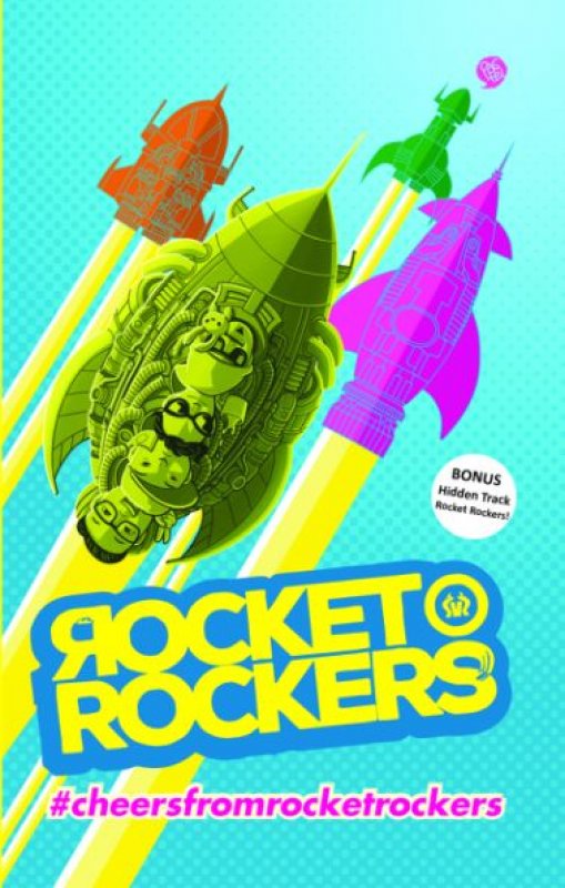 Cover Buku Rocket Rockers #cheersfromrocketrockers [Edisi TTD Personil Rocket Rockers + Free Stiker]