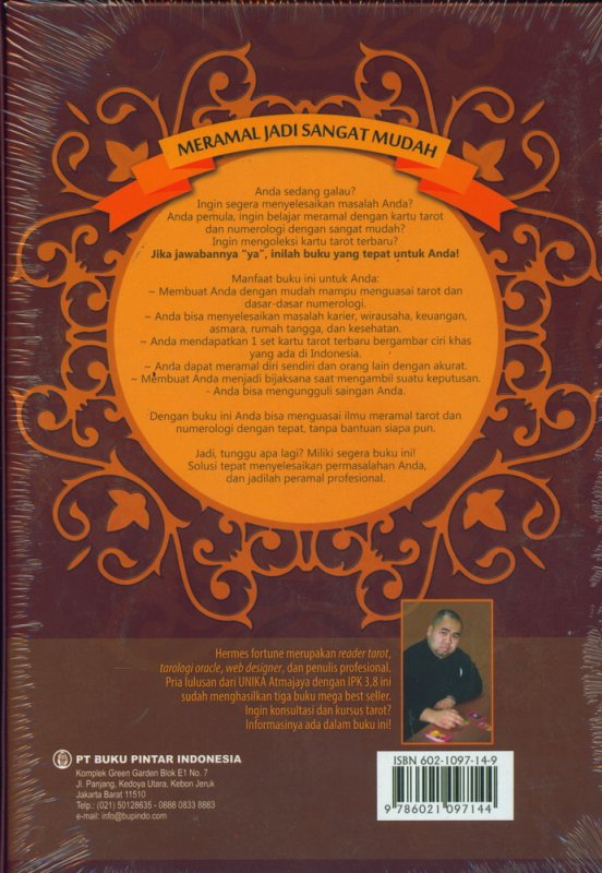 Cover Belakang Buku Tarot & Numerologi: Meramal Jadi Sangat Mudah (Boxset)