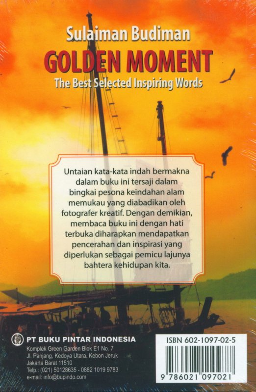 Cover Belakang Buku Golden Moment - The Best Selected Inspiring Words