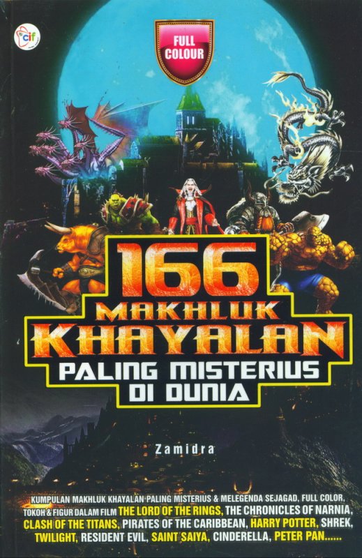 Cover Buku 166 Makhluk Khayalan Paling Misterius Di Dunia