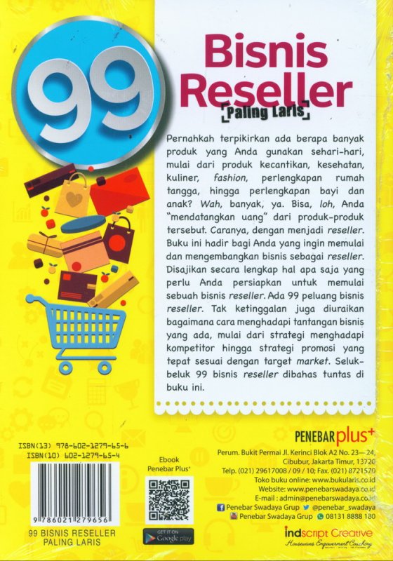 Cover Belakang Buku 99 Bisnis Reseller Paling Laris