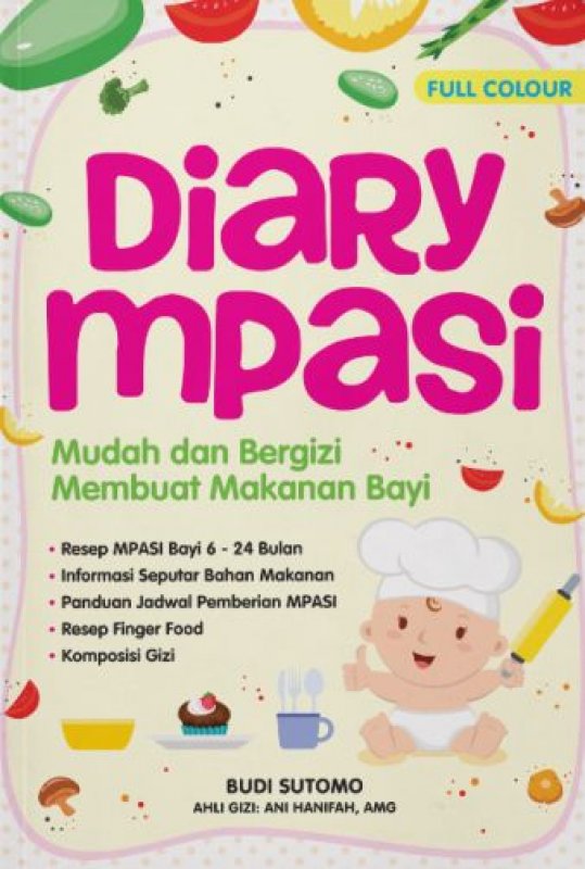 Cover Buku Diary MPASI + [Free Celemek Makanan Bayi]