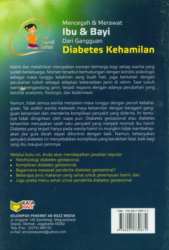 Cover Belakang Buku Mencegah & Merawat Ibu & Bayi Dari Gangguan Diabetes Kehamilan