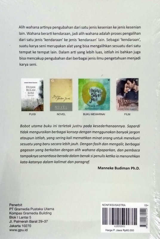Cover Belakang Buku Alih Wahana