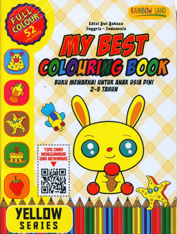 Cover Buku Yellow Series : My Best Colouring Book