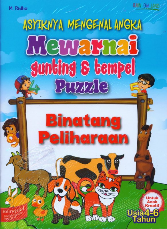Cover Buku Asyiknya Mengenal Angka Mewarnai Gunting & tempel Puzzle