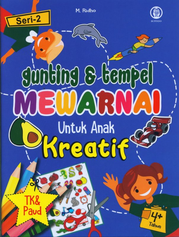 Cover Buku Gunting & tempel Mewarnai Untuk Anak Kreatif Seri 2