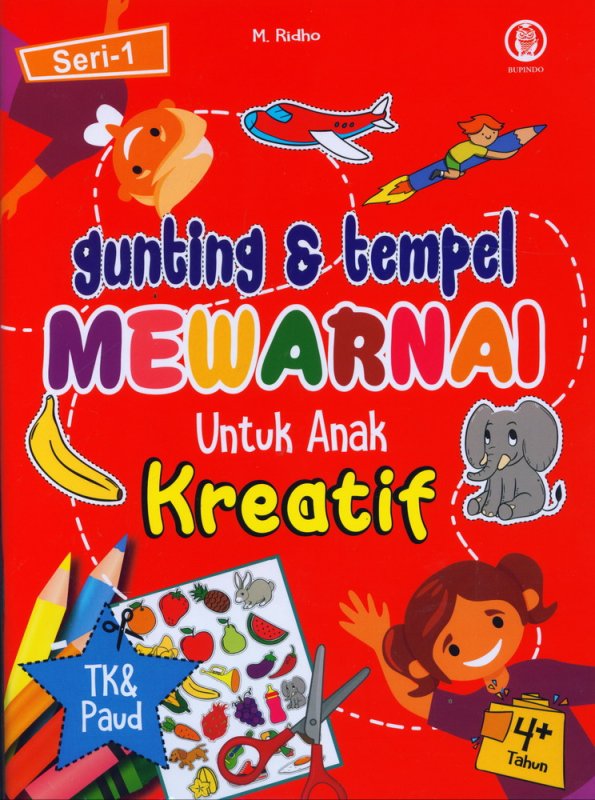 Cover Buku Gunting & tempel Mewarnai Untuk Anak Kreatif Seri 1
