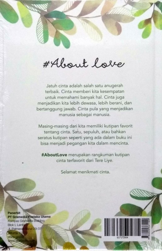 Cover Belakang Buku #Aboutlove (cover baru)
