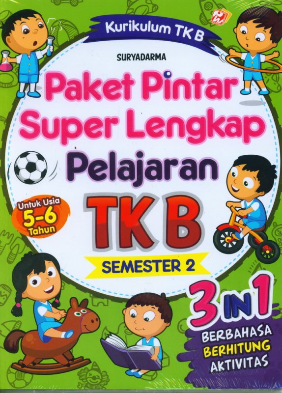 Cover Buku Paket Pintar Super lengkap TK B Semester 2