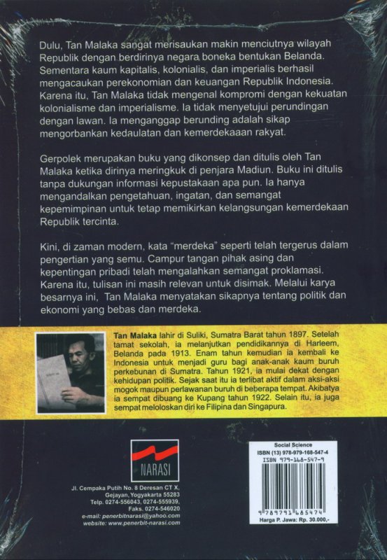 Cover Belakang Buku Gerpolek: Gerilya-Politik-Ekonomi (Edisi Terbaru)