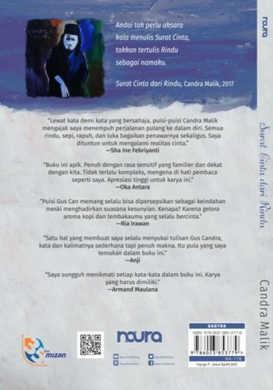 Cover Belakang Buku Surat Cinta Dari Rindu [Edisi TTD]