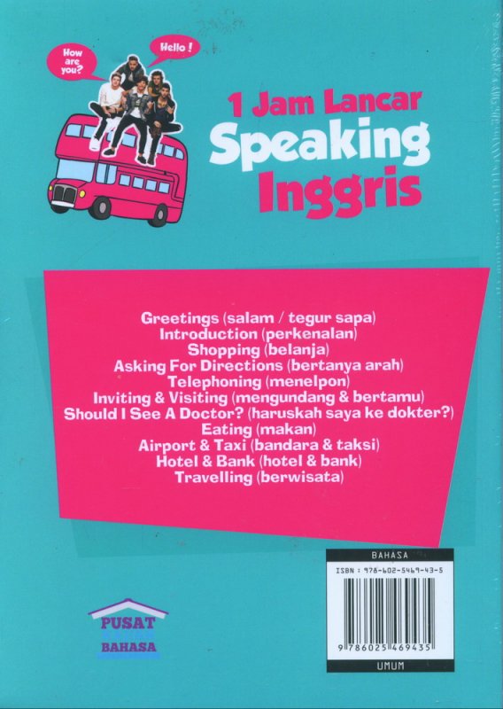 Cover Belakang Buku 1 Jam Lancar Speaking Inggris