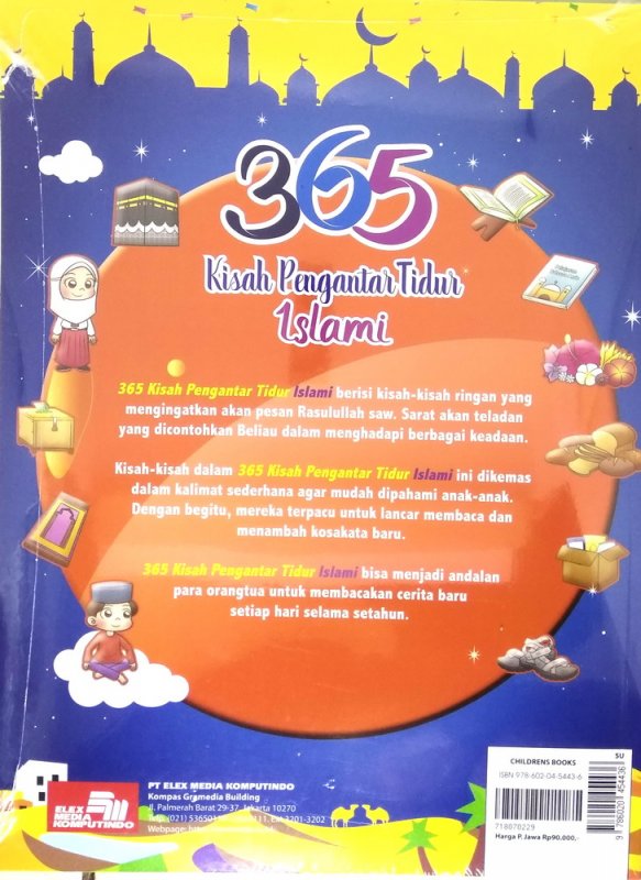 Cover Belakang Buku 365 Kisah Pengantar Tidur Islami