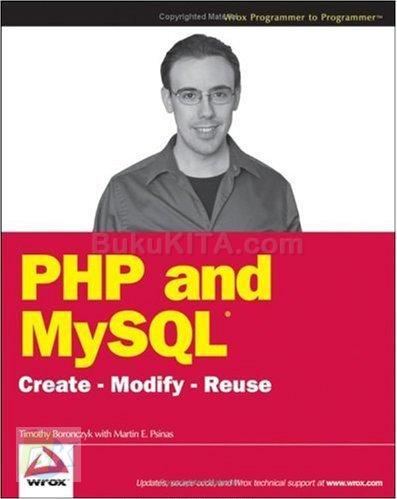 Cover Buku PHP And MySQL: Create - Modify - Reuse