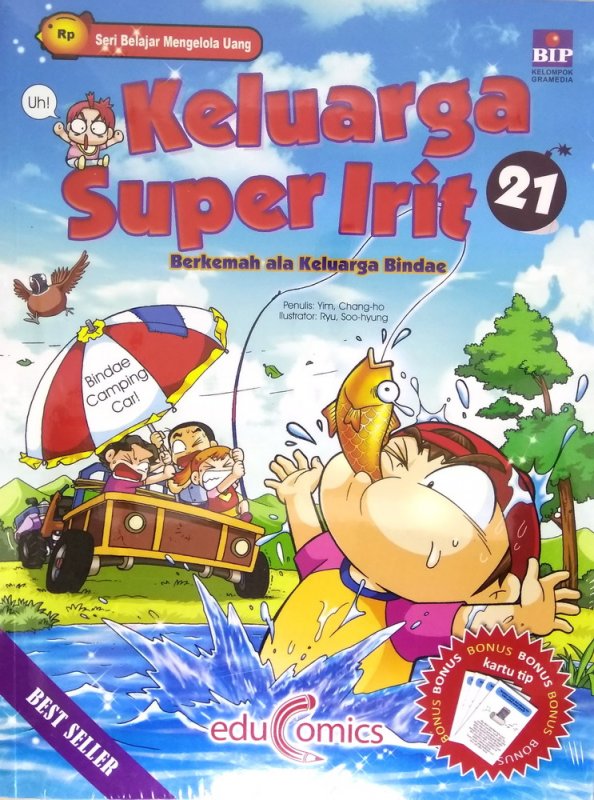Cover Buku Seri Keluarga Super Irit 21 : Berkemah Ala Keluarga Bindae