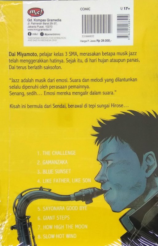 Cover Belakang Buku Blue Giant 01