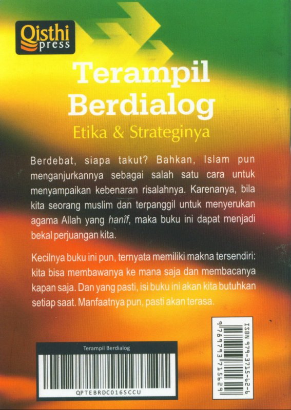 Cover Belakang Buku Terampil Berdialog Etika & Strateginya (Buku saku)