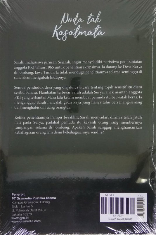 Cover Belakang Buku Noda Tak Kasatmata - Cover Baru