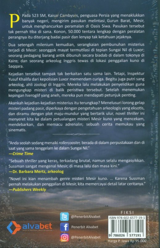 Cover Belakang Buku Misteri Pasukan Cambyses