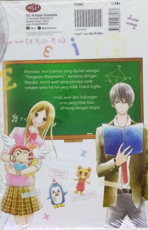 Cover Belakang Buku Maruko and The Prince of Mathematics