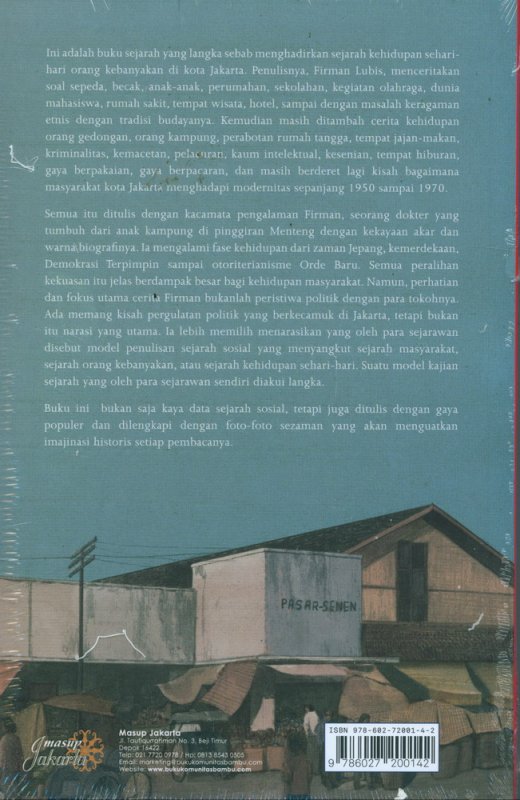 Cover Belakang Buku Jakarta 1950-1970